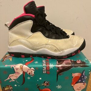 Nike Air Jordan Retro 10 Sneakers - Black and Pink